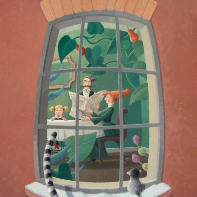 Original - He pressed his nose to the glass - The Lemurs Tale